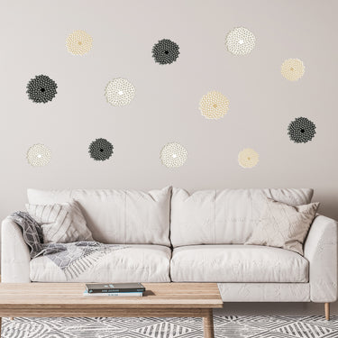 Zinnia Flower Value Wall Decals